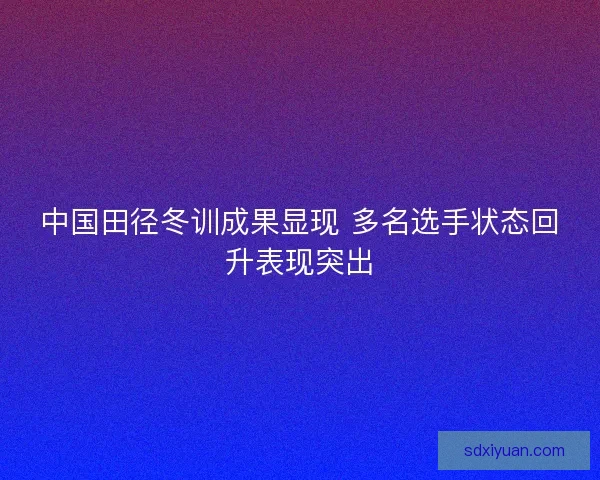 中国田径冬训成果显现 多名选手状态回升表现突出